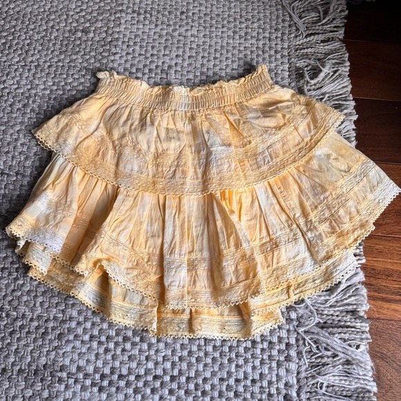 Yellow Loveshackfancy skirt